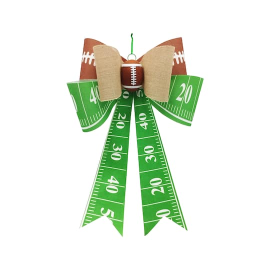 Michaels, 25" Football Tailgate Bow by Celebrate It™ – Category: Bows